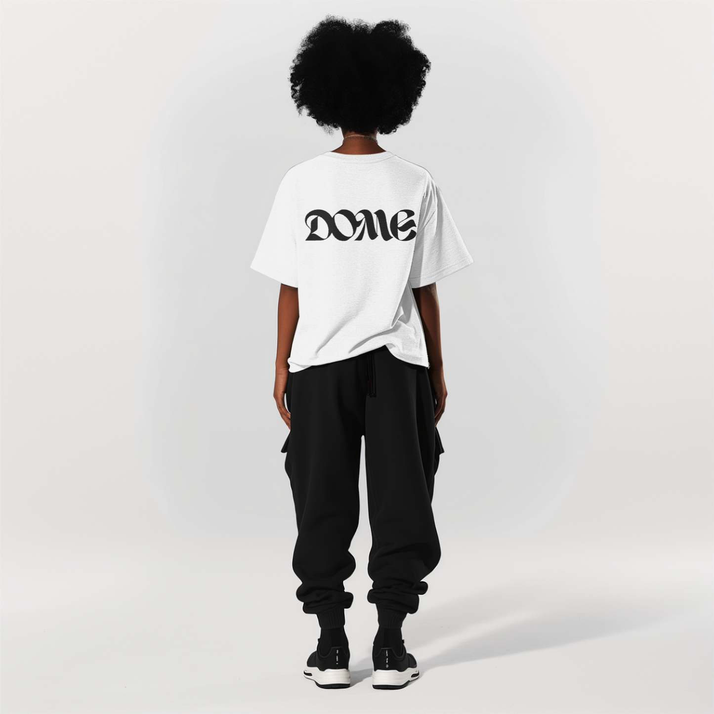 Female T-shirt featured Dome - White