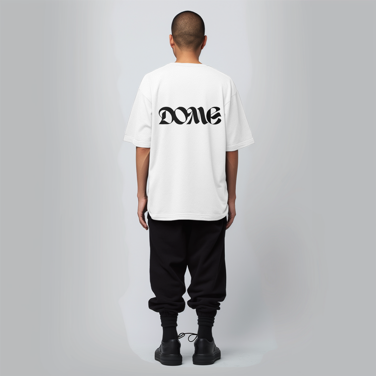 Male T-shirt featured Dome - White