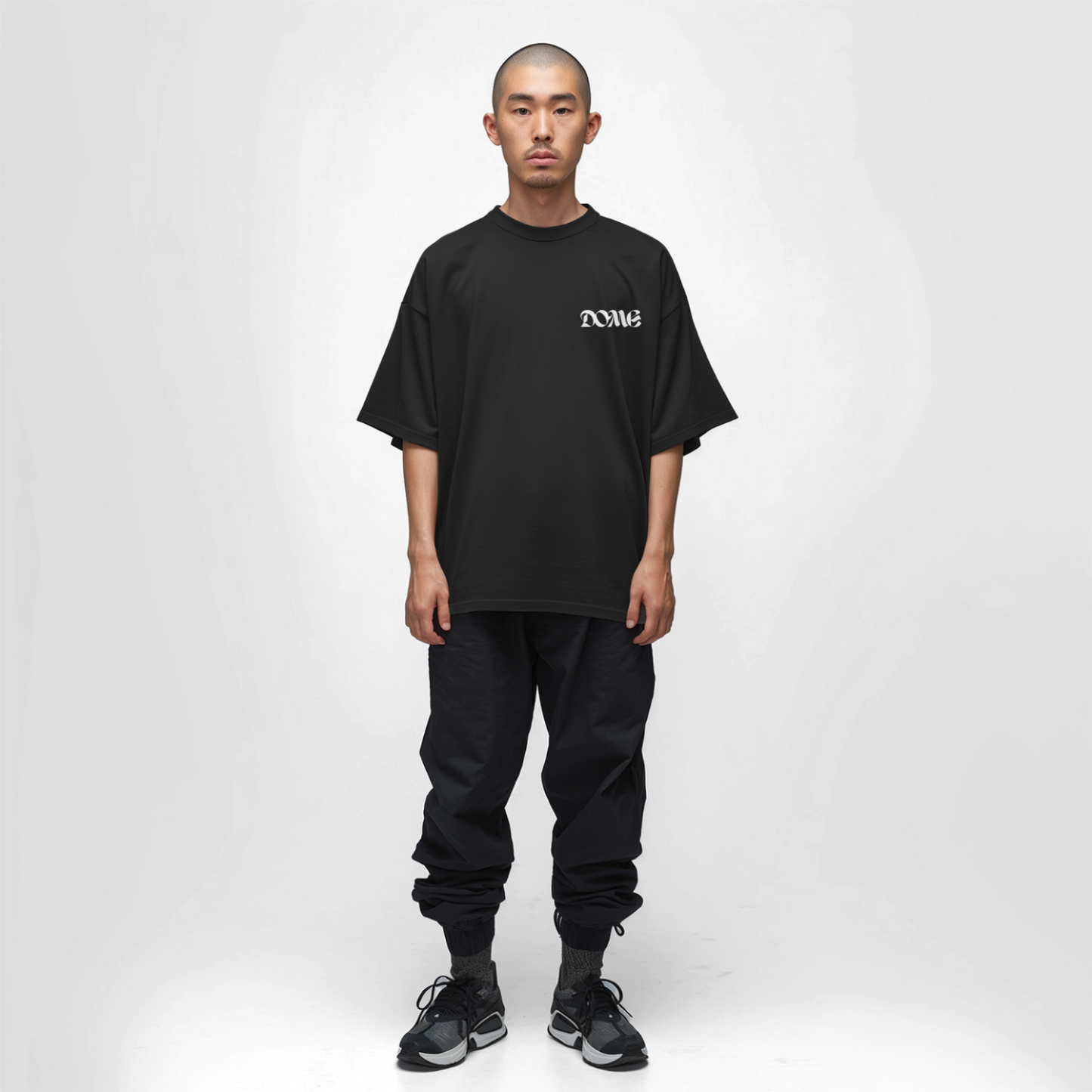 Male T-shirt featured Dome - Black