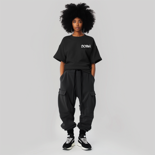 Female T-shirt featured Dome - Black