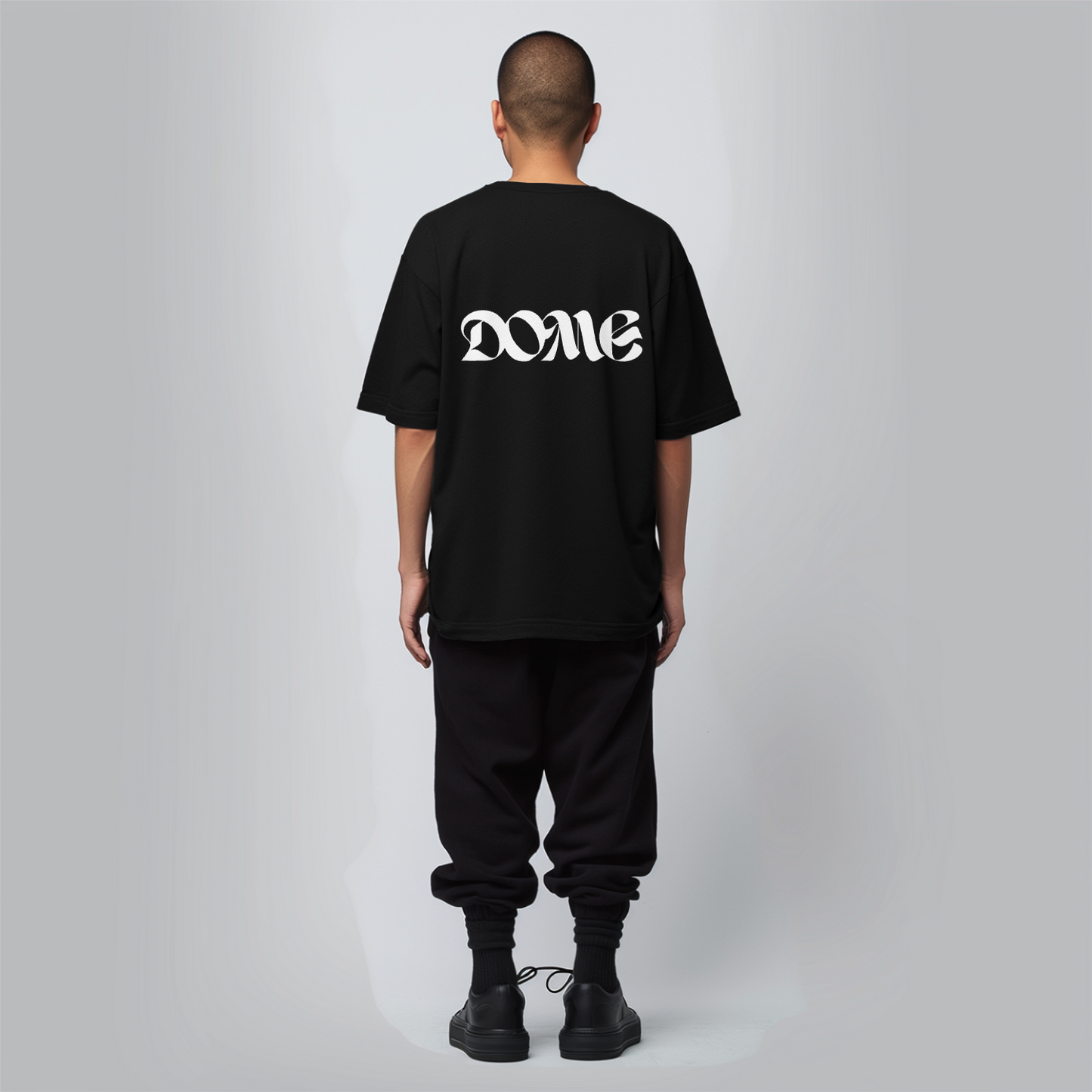 Male T-shirt featured Dome - Black