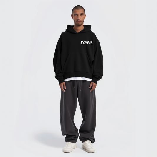 Male Hoodie Featured Dome - Black